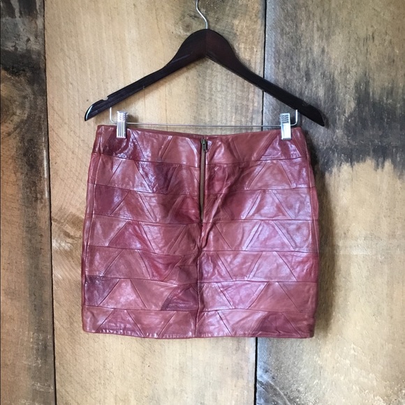 Fossil Leather Skirt - Picture 2 of 4